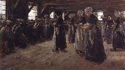 Max Liebermann, The Flax Spinners